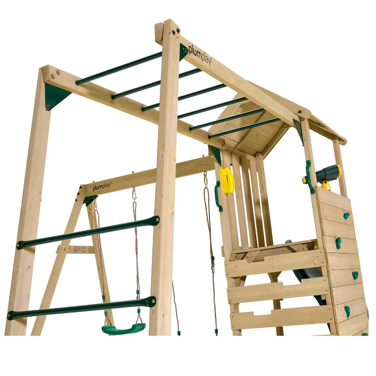 Plum Lookout Tower Play Centre with Swings and Monkey Bars | Outdoor Adventure Playset for Kids