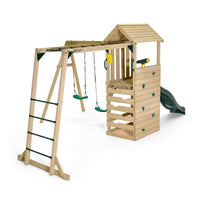 Plum Lookout Tower Play Centre with Swings and Monkey Bars | Outdoor Adventure Playset for Kids