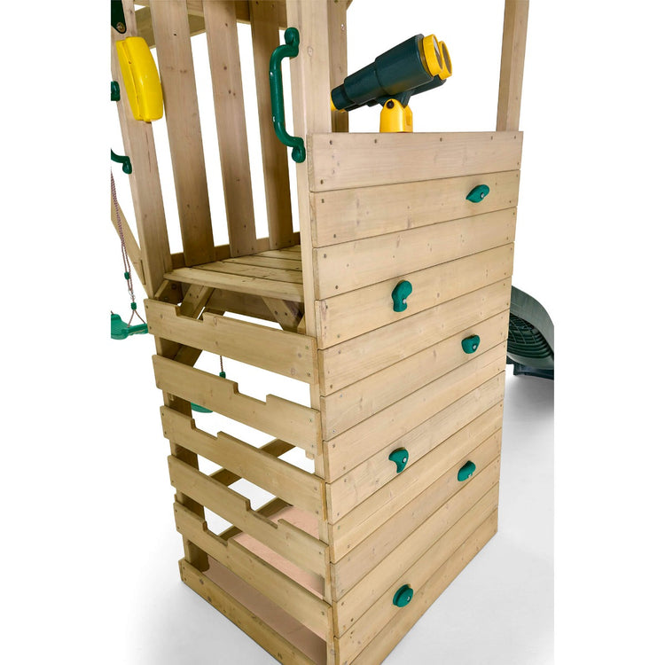 Plum Lookout Tower Playcentre with Swings | Wooden Adventure Climbing Frame for Kids