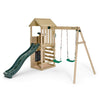 Plum Lookout Tower Playcentre with Swings | Wooden Adventure Climbing Frame for Kids