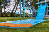 Plum Water Play Blaster Course - Climbing Frame with 6ft Slide, Water Chute, and Sprinklers - Slip-Resistant Galvanised Steel Frame