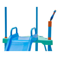 Plum Water Play Blaster Course - Climbing Frame with 6ft Slide, Water Chute, and Sprinklers - Slip-Resistant Galvanised Steel Frame