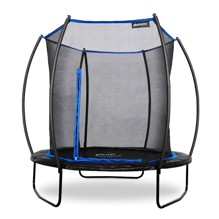 Plum 8ft Deluxe Trampoline with Enclosure - PVC Padding | Safe & Durable Outdoor Trampoline for Kids