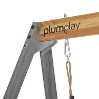 Plum Barbary Playcentre with 6ft Slide, Double Swing & Shade Cover | All-in-One Wooden Playset