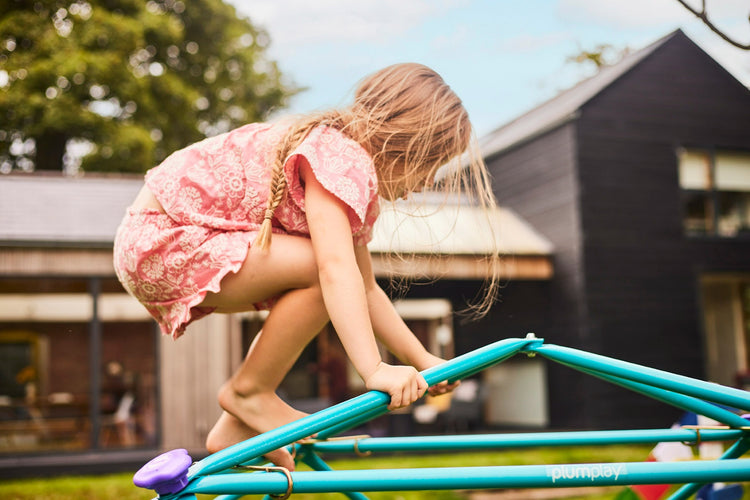 Plum Phobos Metal Dome with Grips | Sturdy Outdoor Climbing Frame for Kids