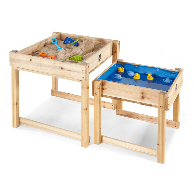 Plum Sandy Bay Wooden Sand & Water Tables | Versatile Outdoor Playset for Kids