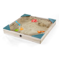 Plum Play  Square Wooden Sandpit – Teal