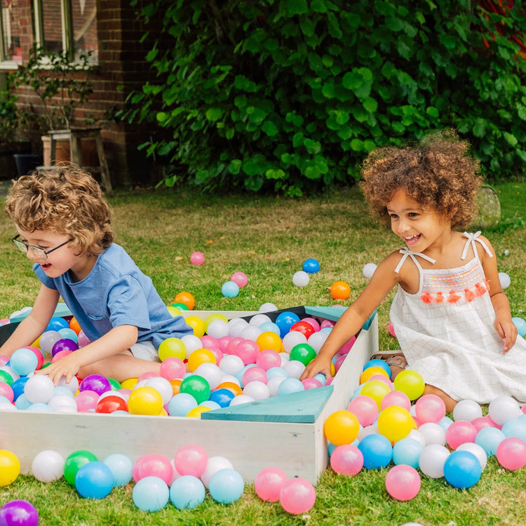 Plum Play  Square Wooden Sandpit – Teal