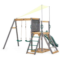 Plum Play Siamang Playcentre|8ft Slide| Cargo Net| Sandpit| Chalk Wall| Shade Cover