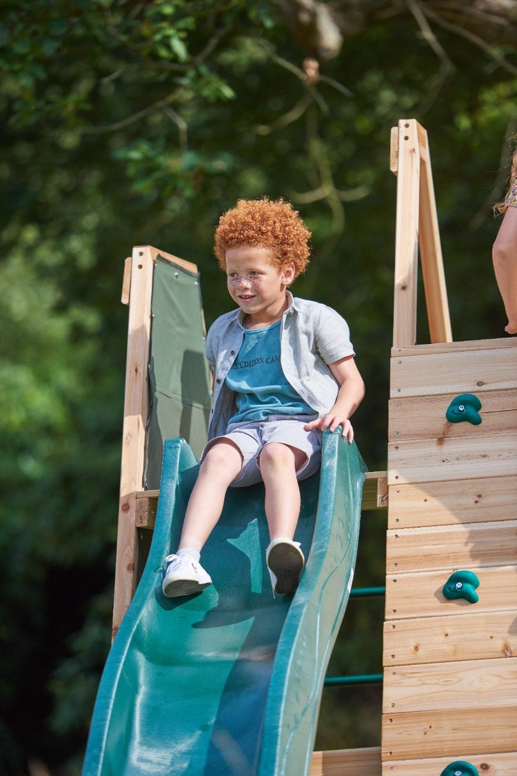 Plum Climbing Pyramid with Slide | Wooden Jungle Gym for Kids Outdoor Play