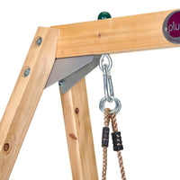 Plum 2-in-1 Wooden Swing Set | Adjustable Toddler to Child Outdoor Swing