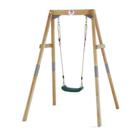 Plum 2-in-1 Wooden Swing Set | Adjustable Toddler to Child Outdoor Swing