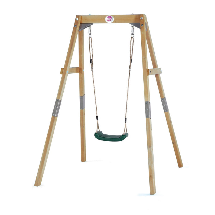 Plum 2-in-1 Wooden Swing Set | Adjustable Toddler to Child Outdoor Swing