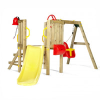 Plum Toddler Tower Wooden Climbing Frame with Slide & Swing | Perfect for Active Play