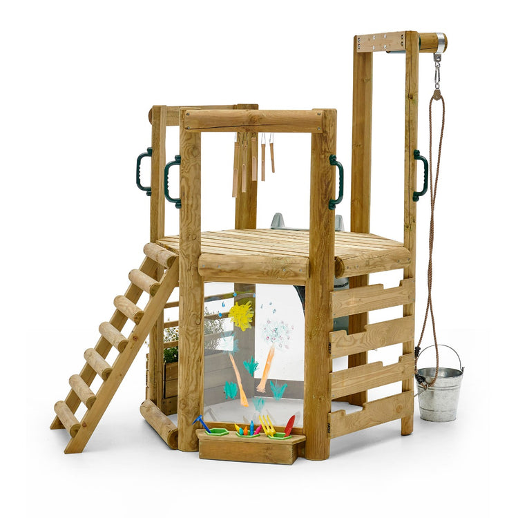 Plum Woodland Treehouse | Wooden Jungle Gym for Kids with Accessories