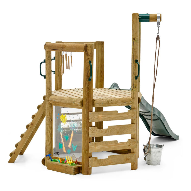 Plum Woodland Treehouse | Wooden Jungle Gym for Kids with Accessories