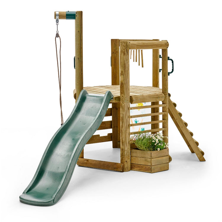 Plum Woodland Treehouse | Wooden Jungle Gym for Kids with Accessories