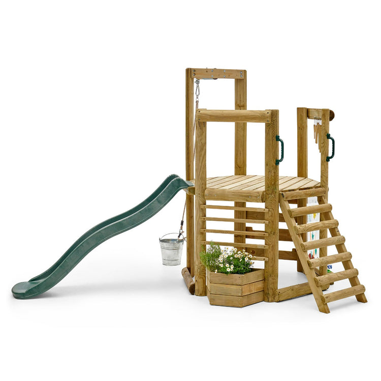 Plum Woodland Treehouse | Wooden Jungle Gym for Kids with Accessories