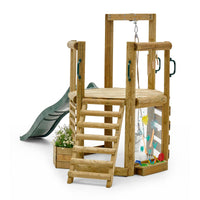 Plum Woodland Treehouse | Wooden Jungle Gym for Kids with Accessories