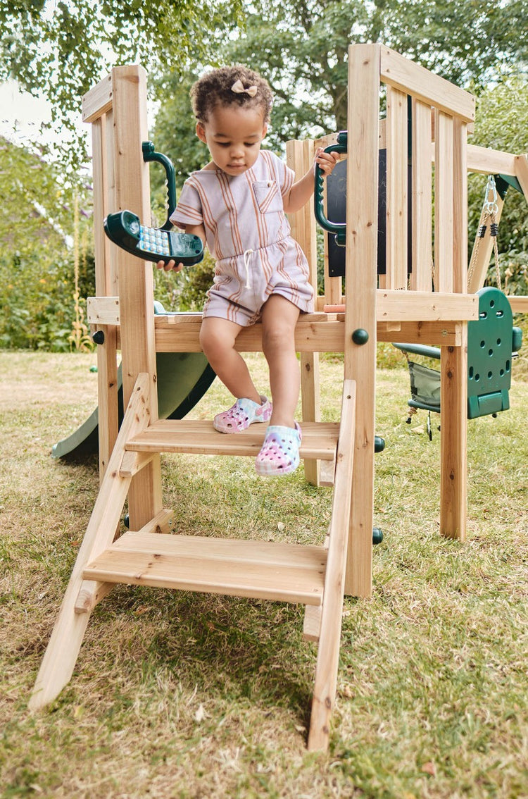 Plum Junior Activity Centre | Wooden Climbing Frame for Toddlers & Kids Outdoor Play