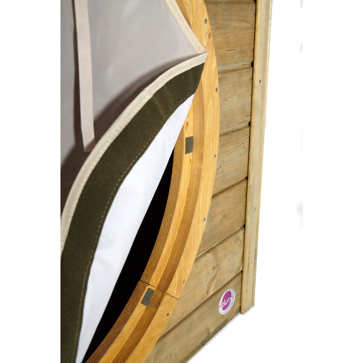 Plum Nature Play Hideaway Cubby | Wooden Outdoor Playhouse for Kids