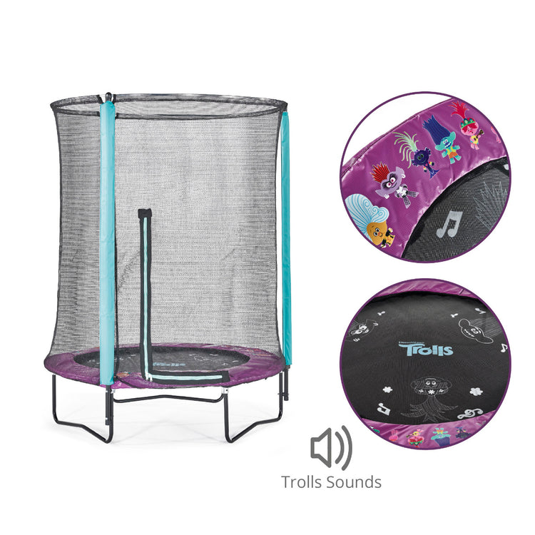 Plum® Trolls 4.5ft Junior Trampoline & Enclosure_7