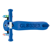 Globber GO UP Sporty Lights 360 Scooter - Navy & Dark Blue | 3-in-1 Toddler Scooter with LED Wheels & Adjustable Handlebars