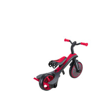 Globber Explorer Trike 4-in-1 with Parent Handle - New Red | Adjustable Toddler Trike & Balance Bike