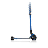 Globber MASTER Scooter with Lights - Navy | Adjustable Handlebars & Foldable Design | LED Wheels for Fun Rides