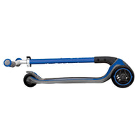 Globber MASTER Scooter with Lights - Navy | Adjustable Handlebars & Foldable Design | LED Wheels for Fun Rides