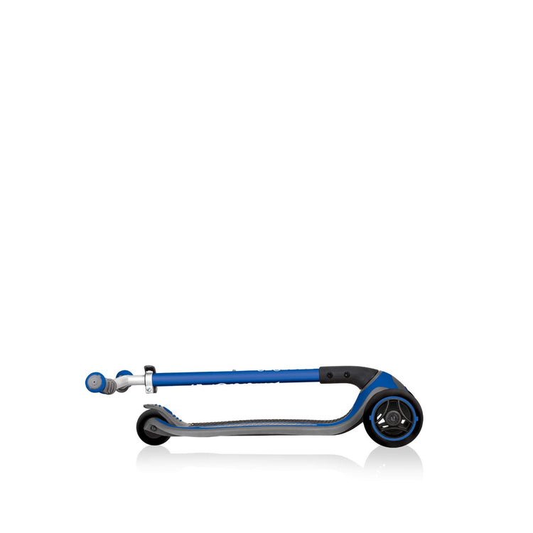 Globber MASTER Scooter with Lights - Navy | Adjustable Handlebars & Foldable Design | LED Wheels for Fun Rides