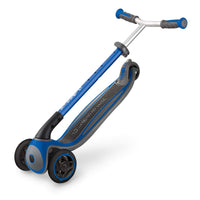 Globber MASTER Scooter with Lights - Navy | Adjustable Handlebars & Foldable Design | LED Wheels for Fun Rides