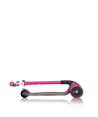 Globber MASTER Scooter with Lights - Pink| Adjustable Handlebars & Foldable Design | LED Wheels for Fun Rides