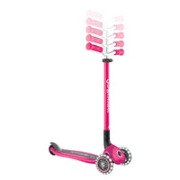 Globber MASTER Foldable 3 wheel Scooter with light up wheels | PINK