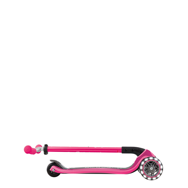 Globber MASTER Foldable 3 wheel Scooter with light up wheels | PINK