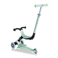 Globber GO UP Active ECOLOGIC Scooter - Pistachio | 3-in-1 Convertible Toddler Scooter with Adjustable Height