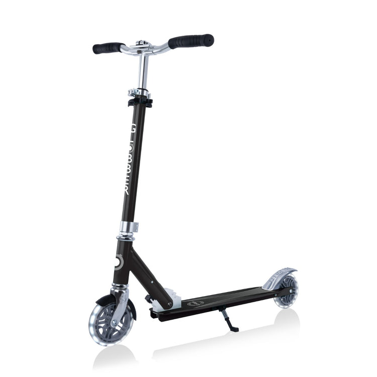 Globber Flow Element Scooter - Black | Sturdy Design with Adjustable Handlebars for Smooth Rides