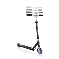 Globber Flow Element Scooter - Black | Sturdy Design with Adjustable Handlebars for Smooth Rides