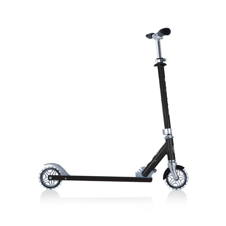 Globber Flow Element Scooter - Black | Sturdy Design with Adjustable Handlebars for Smooth Rides