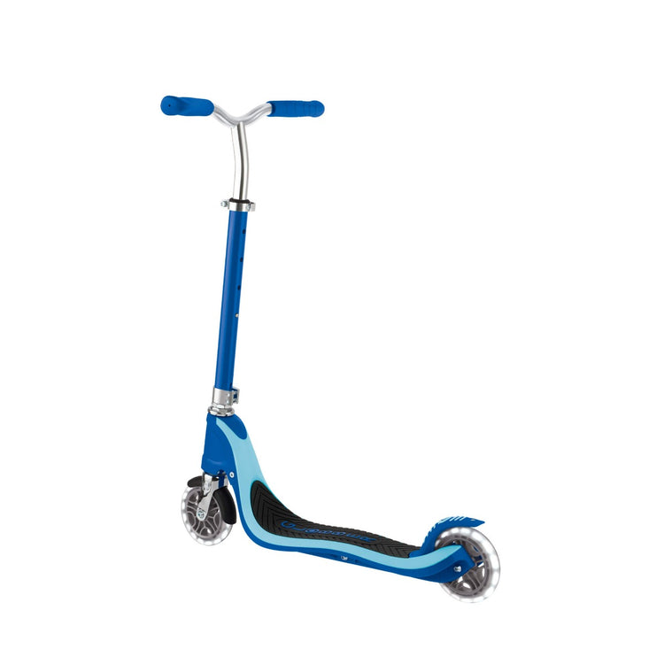 Globber FLOW 125 scooter with light up wheels - Navy Blue