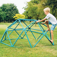 Plum Deimos Metal Climbing Dome - Teal | Sturdy Outdoor Climbing Frame for Kids