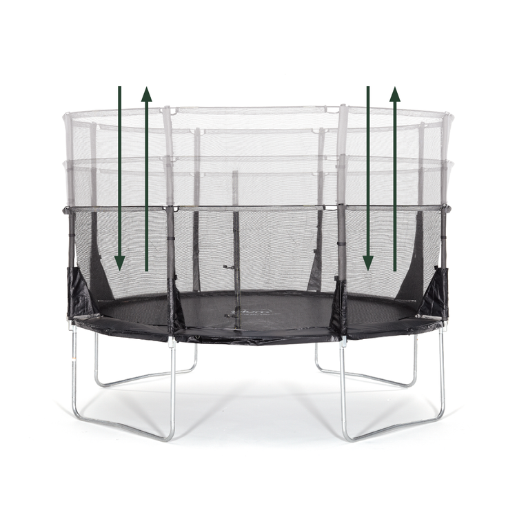 Space Zone II Evolution Trampoline (Telescopic Pack Down Enclosure)