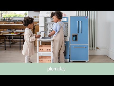 Plum Penne Pantry Wooden Corner Kitchen with Fridge | Fun & Interactive Play Kitchen for Kids