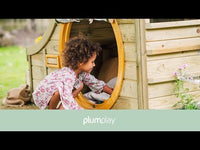 Plum Nature Play Hideaway Cubby | Wooden Outdoor Playhouse for Kids