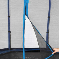 Plum 7ft Junior Trampoline with Enclosure Net - Blue | Safe Outdoor Trampoline for Kids