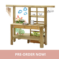 Plum Mud Pie Kitchen | Outdoor Wooden Play Kitchen for Kids