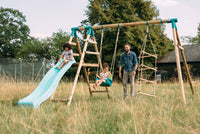 3-Sided Rope Ladder with Teal Hanger