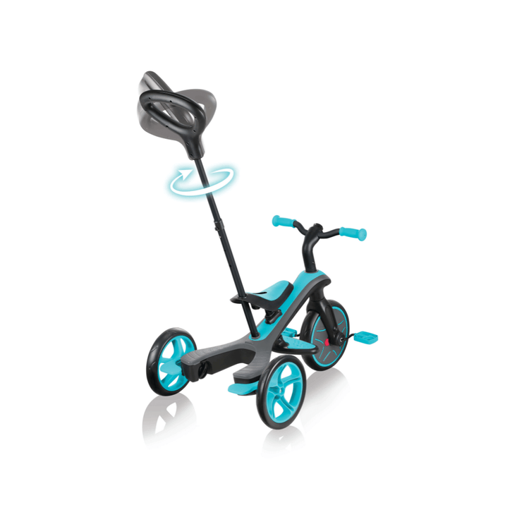 Globber Explorer Trike 4-in-1 - Teal | Toddler Trike & Balance Bike with Adjustable Saddle