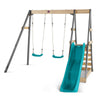 Plum Play Tamarin Wooden Swing Set - Teal / Grey