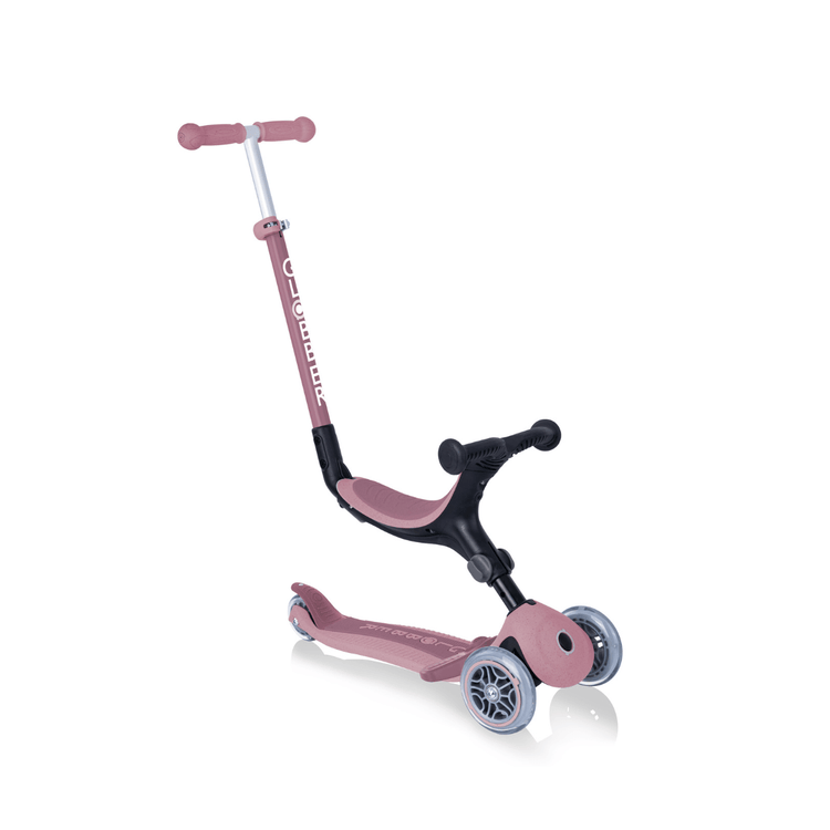 Globber ECOLOGIC GO UP ACTIVE Scooter - Berry | 3-in-1 Scooter for Toddlers & Kids